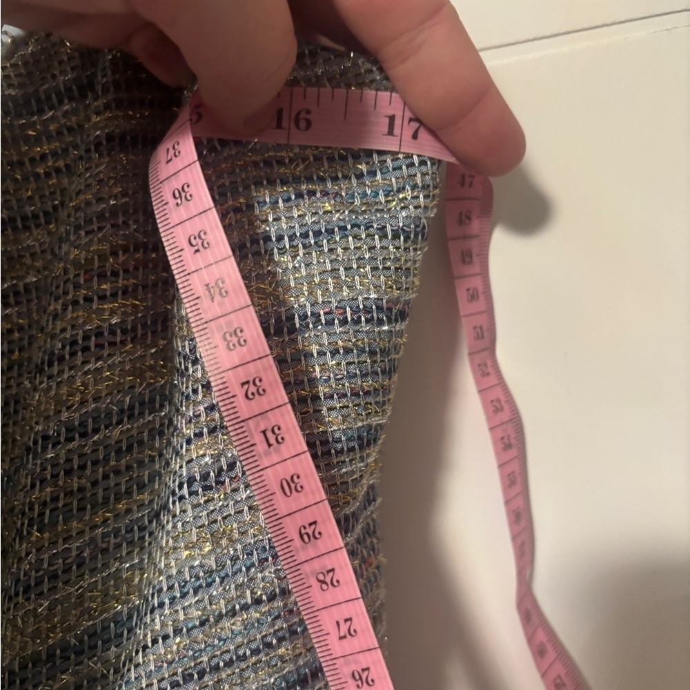 NWT ✨ Maeve Anthropologie Sleeveless Square-Neck Tweed Fit & Flare Mini Dress - Picture 6 of 8